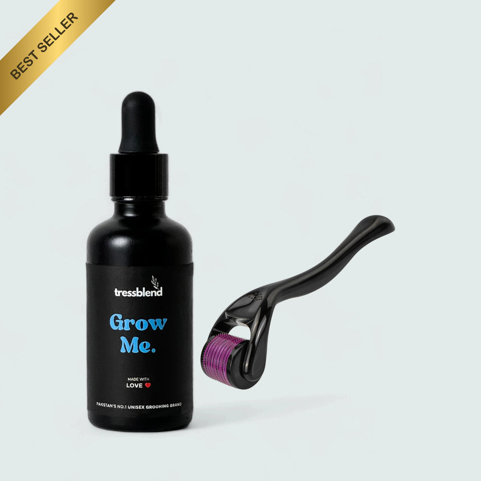 Hair Regrowth Combo – Hair Serum + Derma Roller | Boost Hair Growth & Reduce Hair Fall